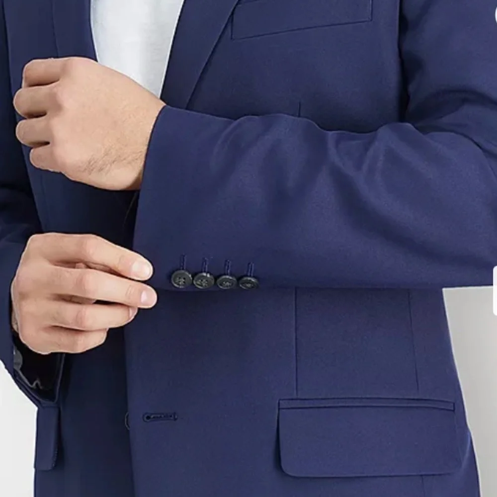 Men's Haggar The Active Series Tailored Stretch Modern Fit Navy Sports Coat
